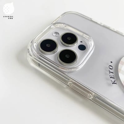 【買殼送桌布】格紋貼紙寵物訂製殼7