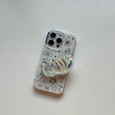 塗鴉喵喵搖搖樂氣囊支架殼5