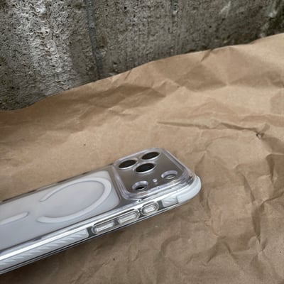 白色棒棒糖MagSafe防摔殼5