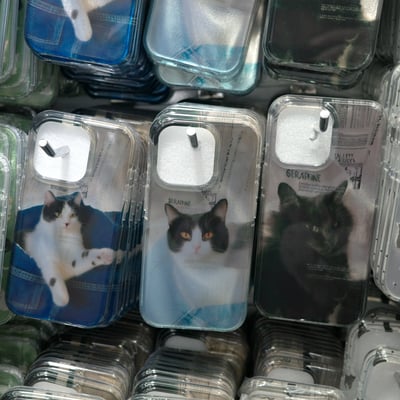 暗黑貓咪防摔殼1