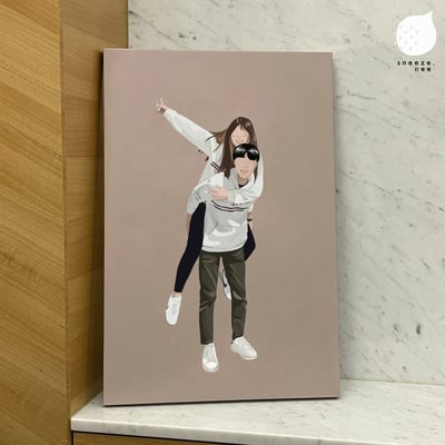 【買就送桌布】Ni學不來的人像無框畫2