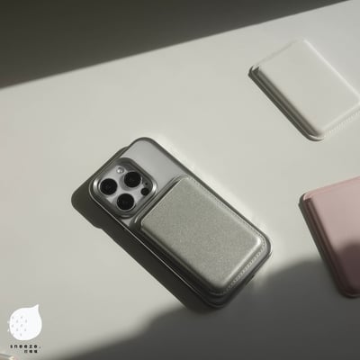 【贈送防磁貼片】銀白粉MagSafe磁吸卡包3