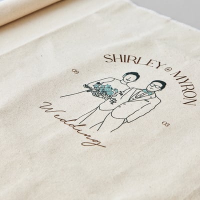 純棉胚布簽名軸2