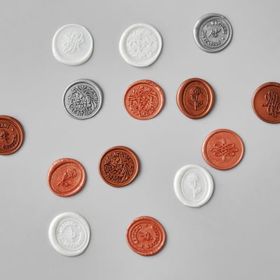 手工封蠟貼紙【花草】5