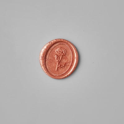 手工封蠟貼紙【玫瑰】3