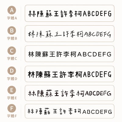 客製 ｜衣物熨燙姓名貼 -午後甜點款 45小張4