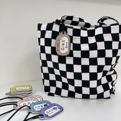 客製款 ｜皮革姓名吊牌 (一組4入)  超值首選NEW9