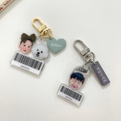 客製 ｜文字牌鑰匙圈 載具鑰匙圈 (雙面印刷)1