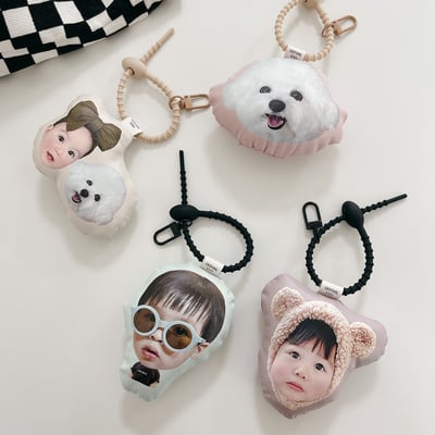 客製 ｜皮革澎澎吊飾1