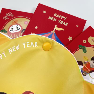 已售完 ｜皮革元寶包 (紅包收納揹袋)6