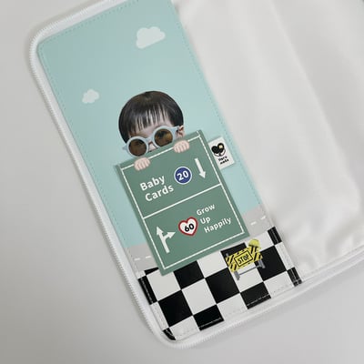 客製 ｜皮革寶寶手冊套 (交通車款)3