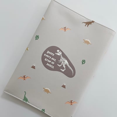 客製 ｜皮革寶寶手冊套 (恐龍款)3