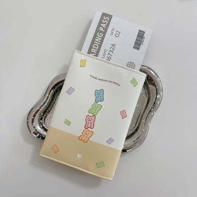 客製 ｜皮革護照夾 (小熊軟糖款)3