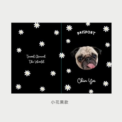 客製 ｜皮革護照夾 (小花款)8