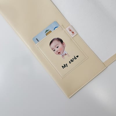 客製 ｜皮革寶寶手冊套 (素色款)2