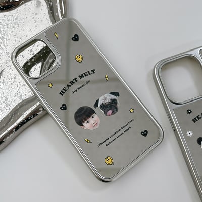 客製 ｜Magsafe 銀框鏡面防摔磁吸手機殼6