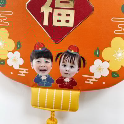 已售完 ｜新年皮革燈籠掛飾 (福氣金光閃閃)3