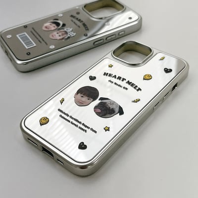 客製 ｜Magsafe 銀框鏡面防摔磁吸手機殼3