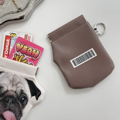 客製 ｜皮革臉萌彈口包 (可客製底色)4