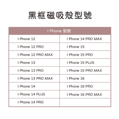 客製 ｜Magsafe 黑框防摔磁吸手機殼5