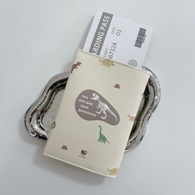 客製 ｜皮革護照夾 (恐龍款)3