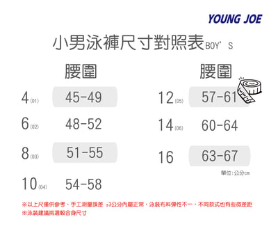 Young Joe 揚捷泳裝 小男3款可愛圖案五分泳褲(不含泳帽)3