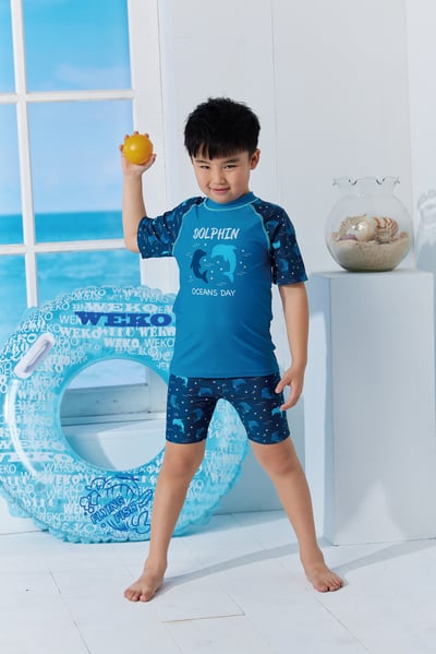 Young Joe 揚捷泳裝 小男海豚短袖單上衣(不含褲子)1