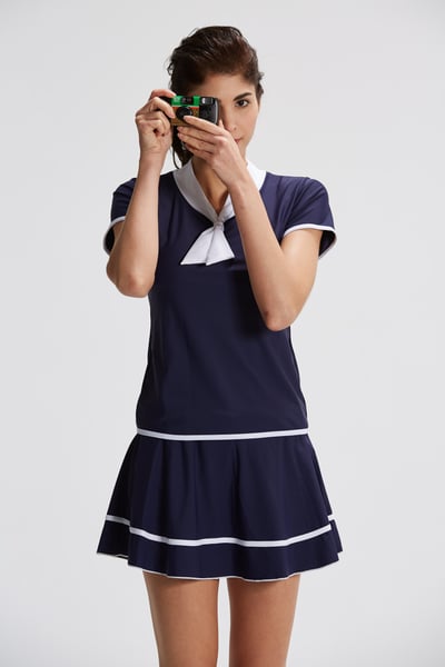 Young Joe 揚捷泳裝 大女海軍風短袖2件式泳裝(MIT)3