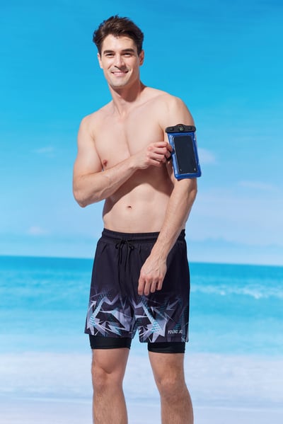 Young Joe 揚捷泳裝 大男多功能雙層假兩件沙灘褲3