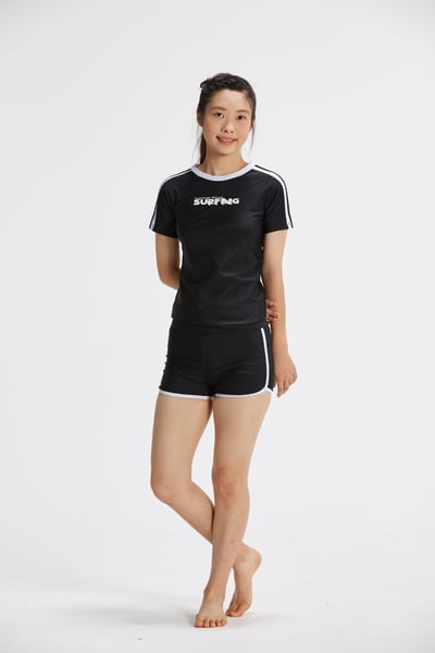 Young Joe 揚捷泳裝 x APPLE 蘋果泳裝 小女短袖兩件式泳裝(MIT)2