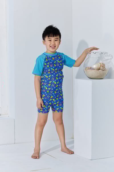 Young Joe 揚捷泳裝 小男滿版可愛獅子短袖單上衣(不含褲子)1