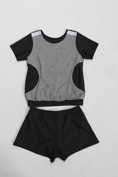 Young Joe 揚捷泳裝 x APPLE 蘋果泳裝 大女加大尺碼短袖2件式泳裝(MIT)2