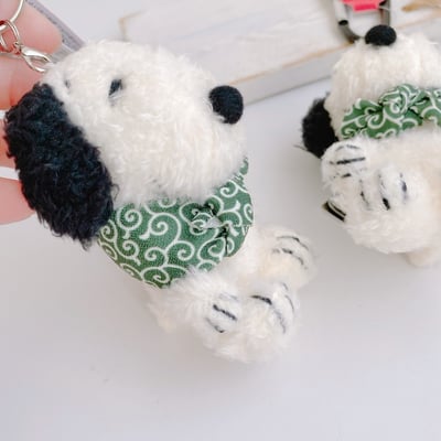 M&K日本史努比唐草風呂系列登山扣娃娃鑰匙圈3