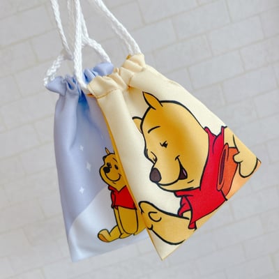 M&K日本維尼Funny Face系列三入束口袋★6