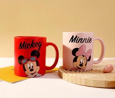 M&K正版迪士尼自拍九宮格造型馬克杯9