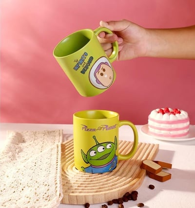 M&K正版迪士尼自拍九宮格造型馬克杯8