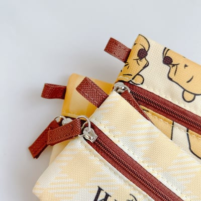 M&K日本維尼Funny Face系列三入萬用包★7