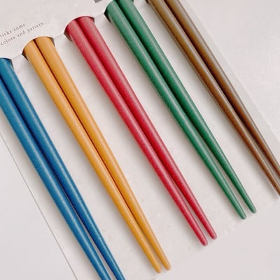 日本製貓咪天然材5入防滑筷子★  #026155083