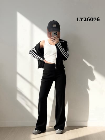 高腰包覆修身美型褲  #360351959