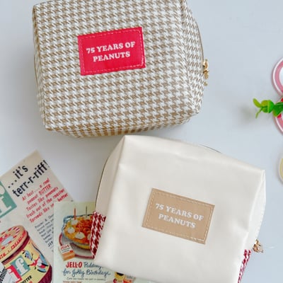 M&K日本史努比75週年方型萬用包★6