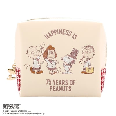 M&K日本史努比75週年方型萬用包★10