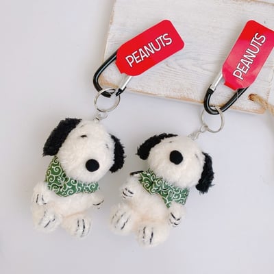 M&K日本史努比唐草風呂系列登山扣娃娃鑰匙圈4