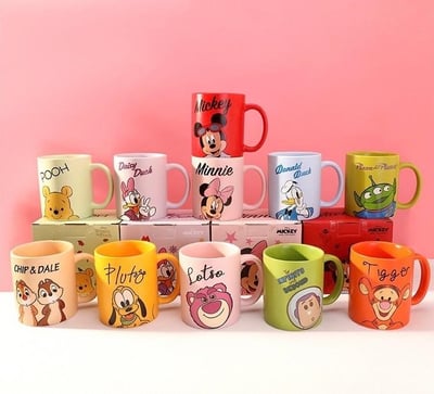 M&K正版迪士尼自拍九宮格造型馬克杯11