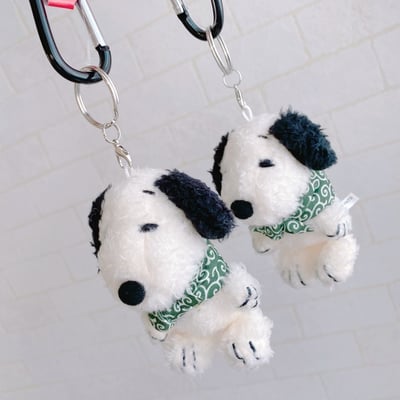 M&K日本史努比唐草風呂系列登山扣娃娃鑰匙圈5