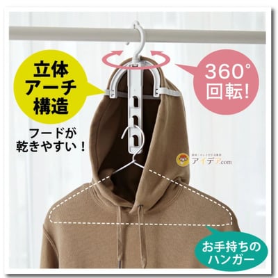 【希琳選物】日本速乾連帽衣專用衣架1