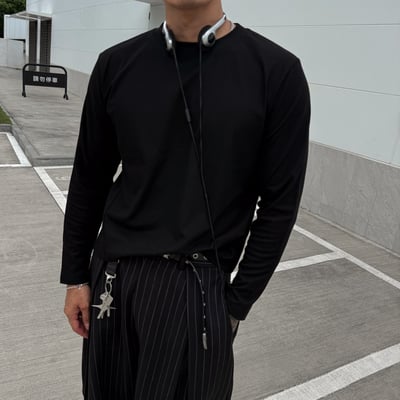 極超彈修身短版長袖基本TEE(可當內搭)2