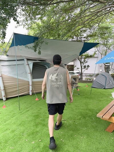 夏日露營風爆款細絨棉無袖背心7