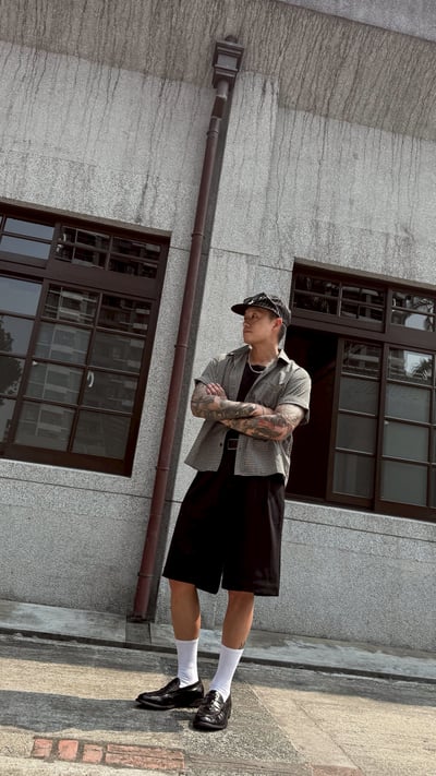 職人剪裁垂墜感七分西裝褲5