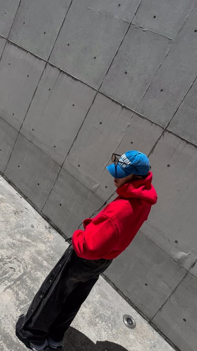 重磅水洗內刷毛連帽TEE12