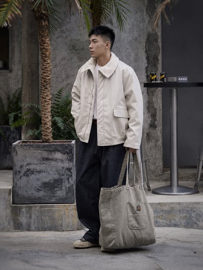復古羊羔毛皮衣冬季復古加厚保暖機車夾克PU加厚外套15